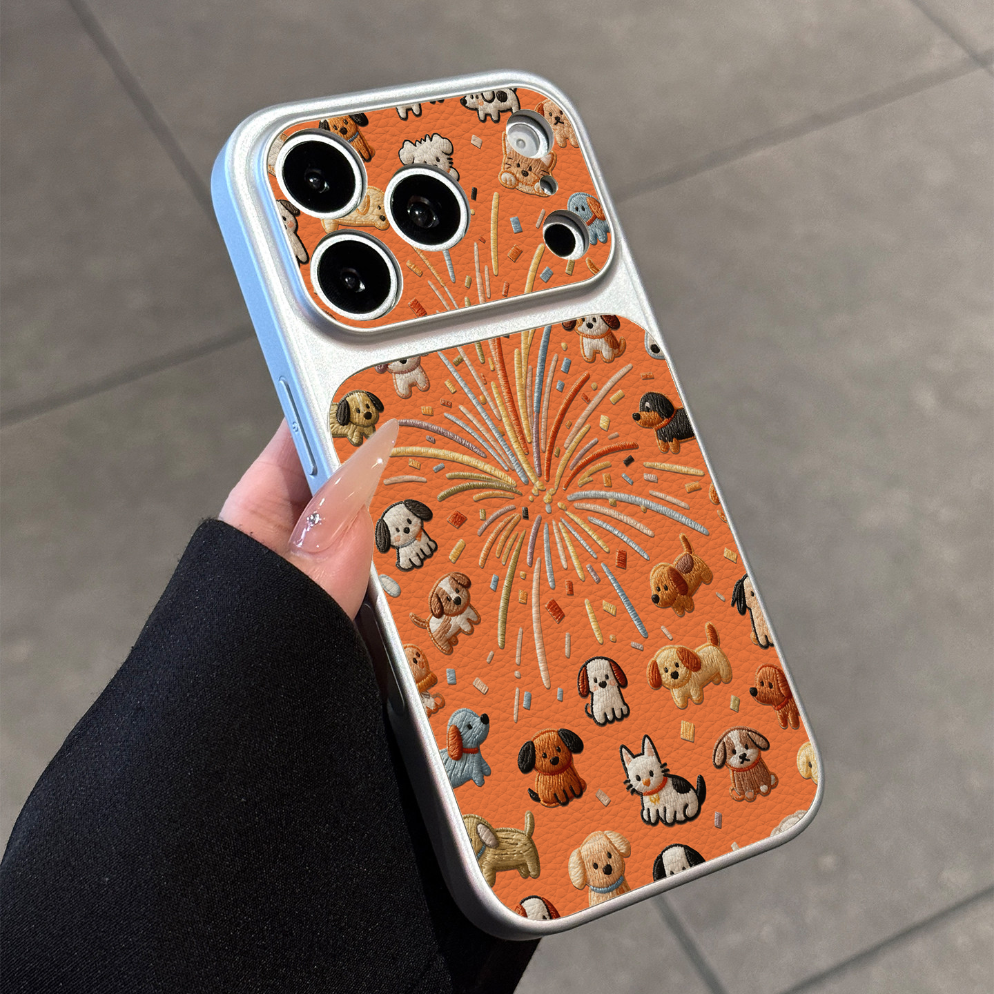适用苹果17手机壳iphone16promax秒变17pro巨好看15新款14卡通猫狗全包13男女可爱超火撞色小羊皮防摔17PM套