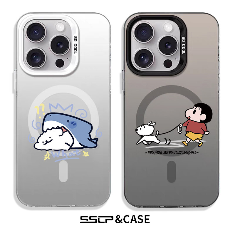 【肤感磨砂】适用苹果17手机壳新款iphone16promax个性情侣卡通15蜡笔小新14plus超薄air硅胶11防摔13超火12