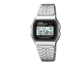 casio卡西欧手表男小方块官方正品复古小银表学生手表159WA/A158