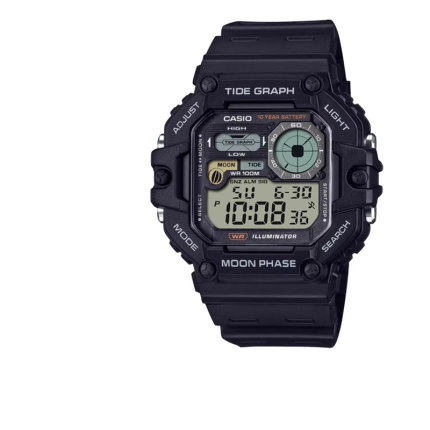 casio卡西欧手表男小方块正品复古防水儿童学生电子表WS-1700H-1A