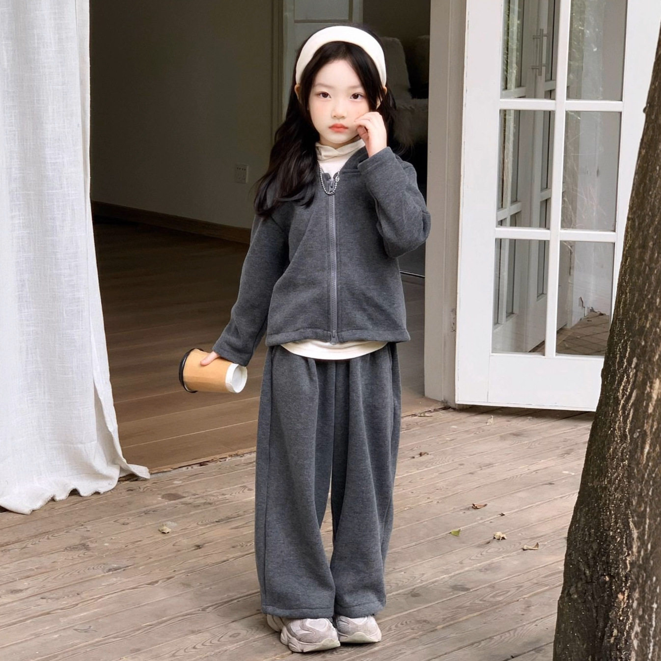 女童加绒套装2025冬季新款中小童2-7岁休闲两件套加厚外套裤子潮,童装/婴儿装/亲子装,儿童运动套装,淘宝优惠券,粉丝福利购,淘宝优惠卷