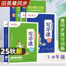 田英章楷书字帖七年级上册八年级下册初中生写字课人教版语文写字课课练七上初中7-8初一初二硬笔钢笔书法正楷临摹练字帖字体