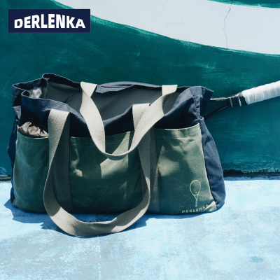 DERLENKACourt 网球托特袋网球运动收纳包手工帆布便携质感tennis