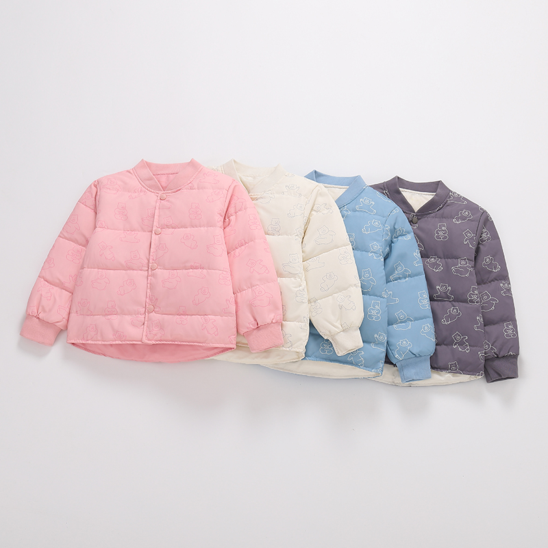 科迪熊长袖加厚男女童羽绒外套