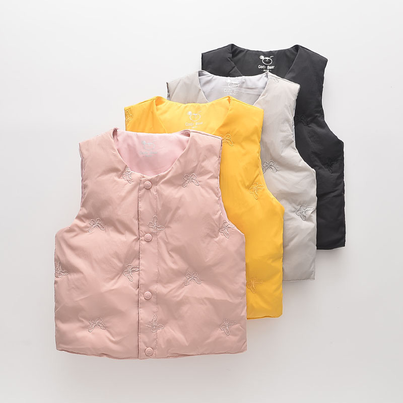 儿童羽绒马甲男童女童背心宝宝