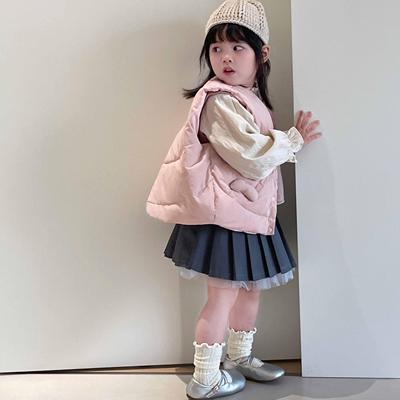 科迪熊2024秋冬男女童羽绒马甲