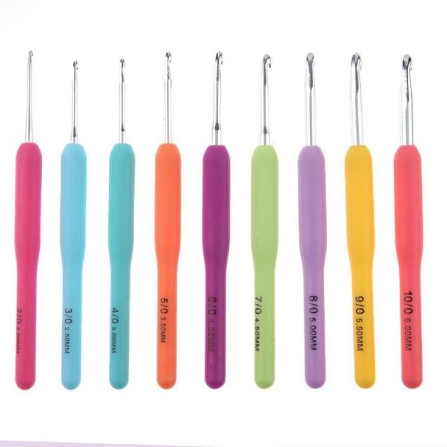 9pcs/set Weave Craft Crochet Hooks Yarn Knitting Needles Sew