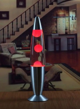 Creative Metal Base Wax Lava Lamp Night Light For Home Bedro