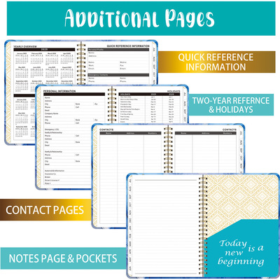 25-26 English notebook, notepad, A5 diary英文笔记本记事本