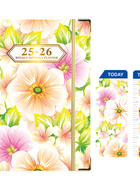 25-26 English Schedule A5 Plan Notebook Paper英文笔记本纸