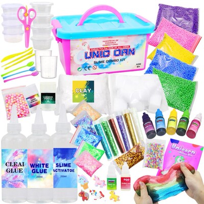 24 Colors Crystal Mud Set Slime Kit Modeling Polym Clay