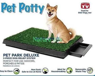 pet potty grass mat dog puppy training pee patch pad狗厕所