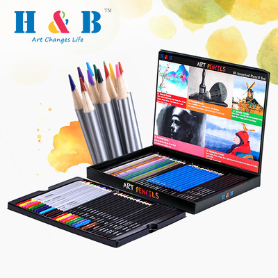 Sketching Color Lead Set 60pcs Art Tools素描彩铅套装铅笔礼品