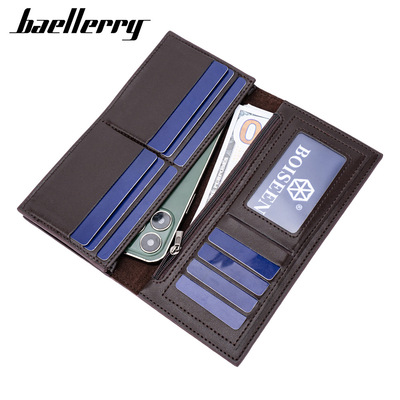 New wallet men's long Korean version multi slot ticket holde