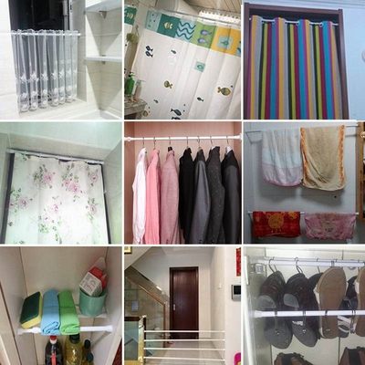 Pole-Rod-Hanger Accessories Curtain-Rods Tension Extendable