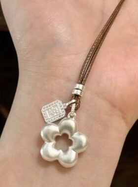 【发财小花】招财花长款花朵毛衣链项链女轻奢吊坠配饰女士饰品款