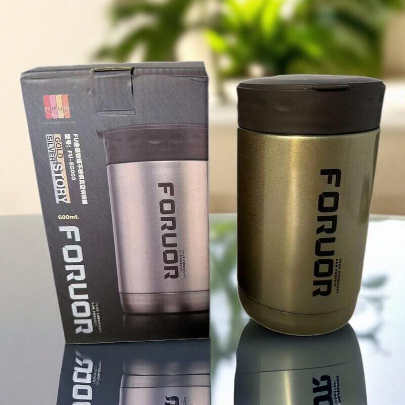 FORUOR金银物语不锈钢真空焖烧罐焖烧杯FU-EC003宿舍外出600ml