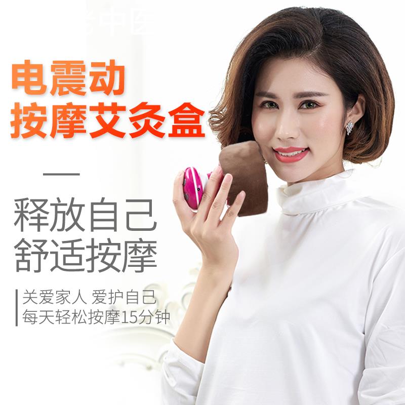 艾灸盒随身灸家用电震动按摩温灸盒艾灸器具仪器无烟艾灸条艾柱盒
