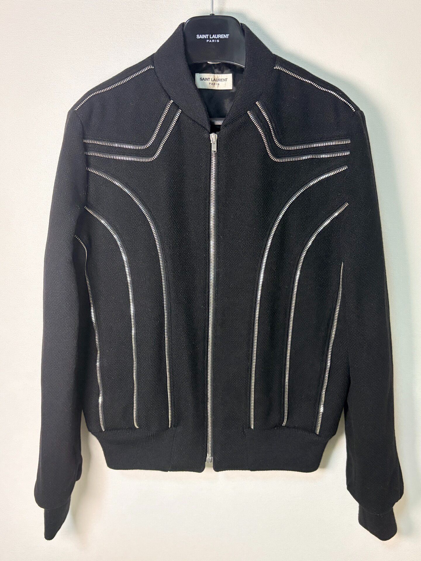 Saint Laurent 15FW Multi-Zipper Baseball Jacket