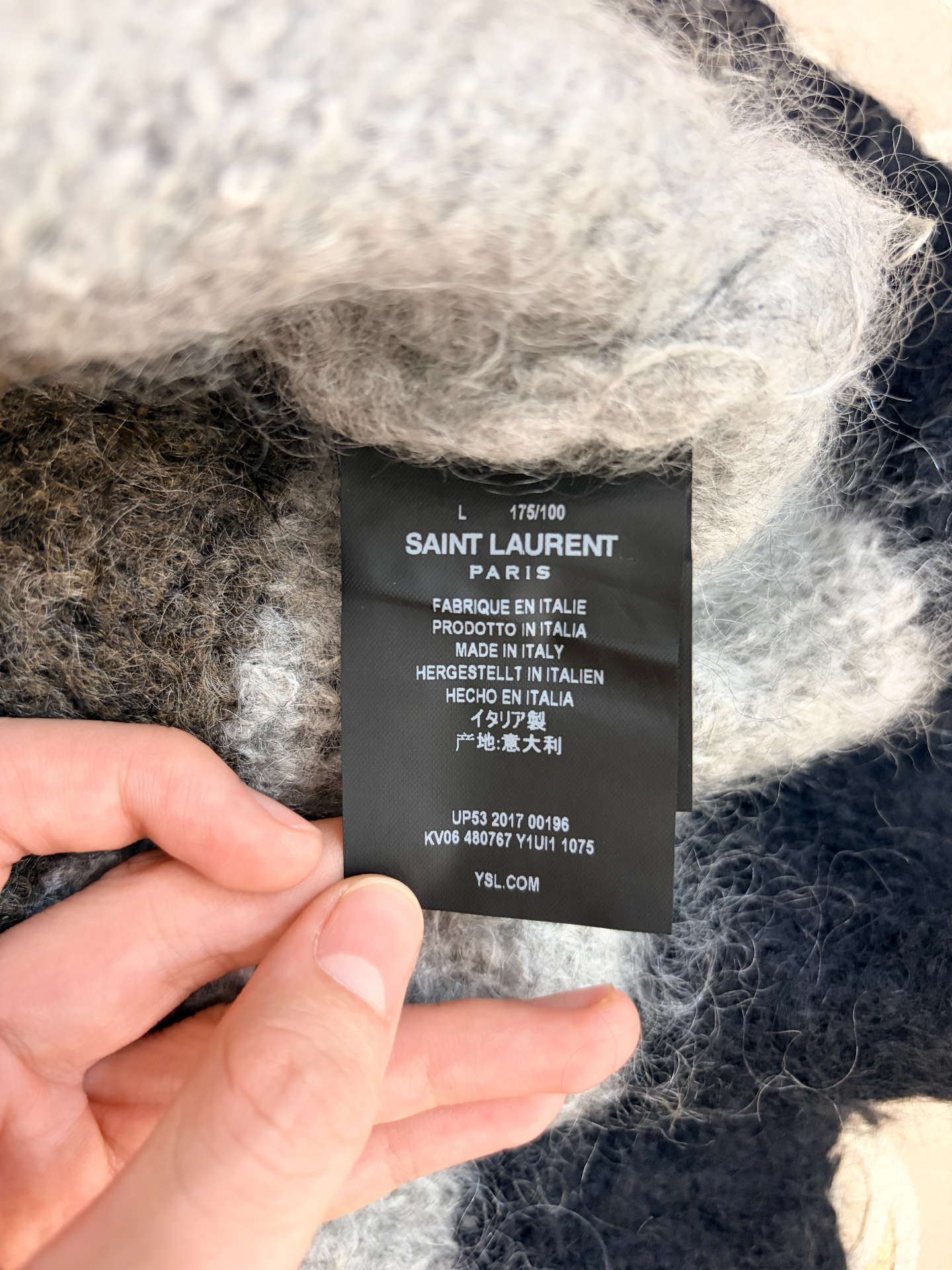 Saint Laurent SLP 17FW High Neck Sweater — back