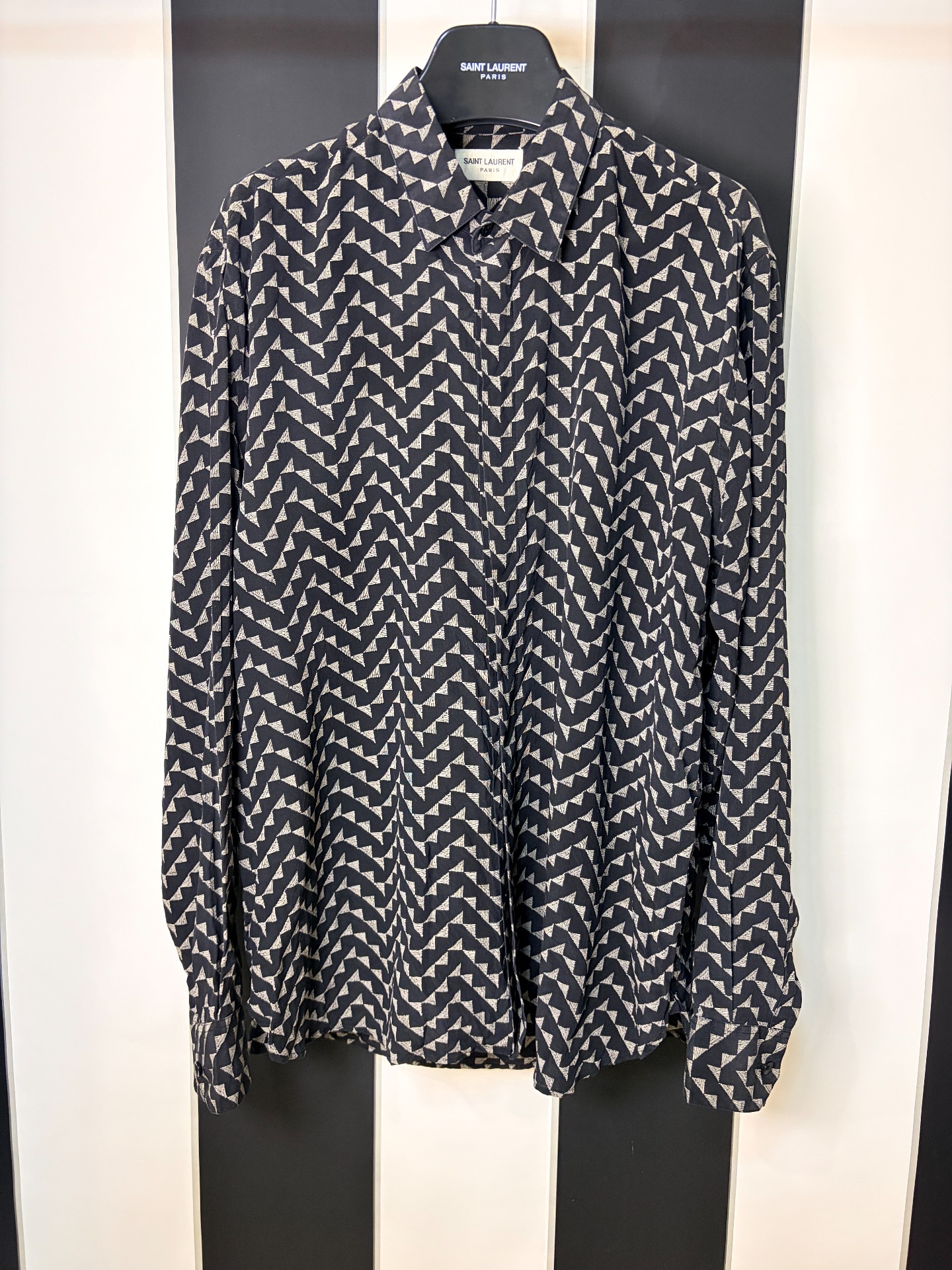Saint Laurent Black Silk Shirt