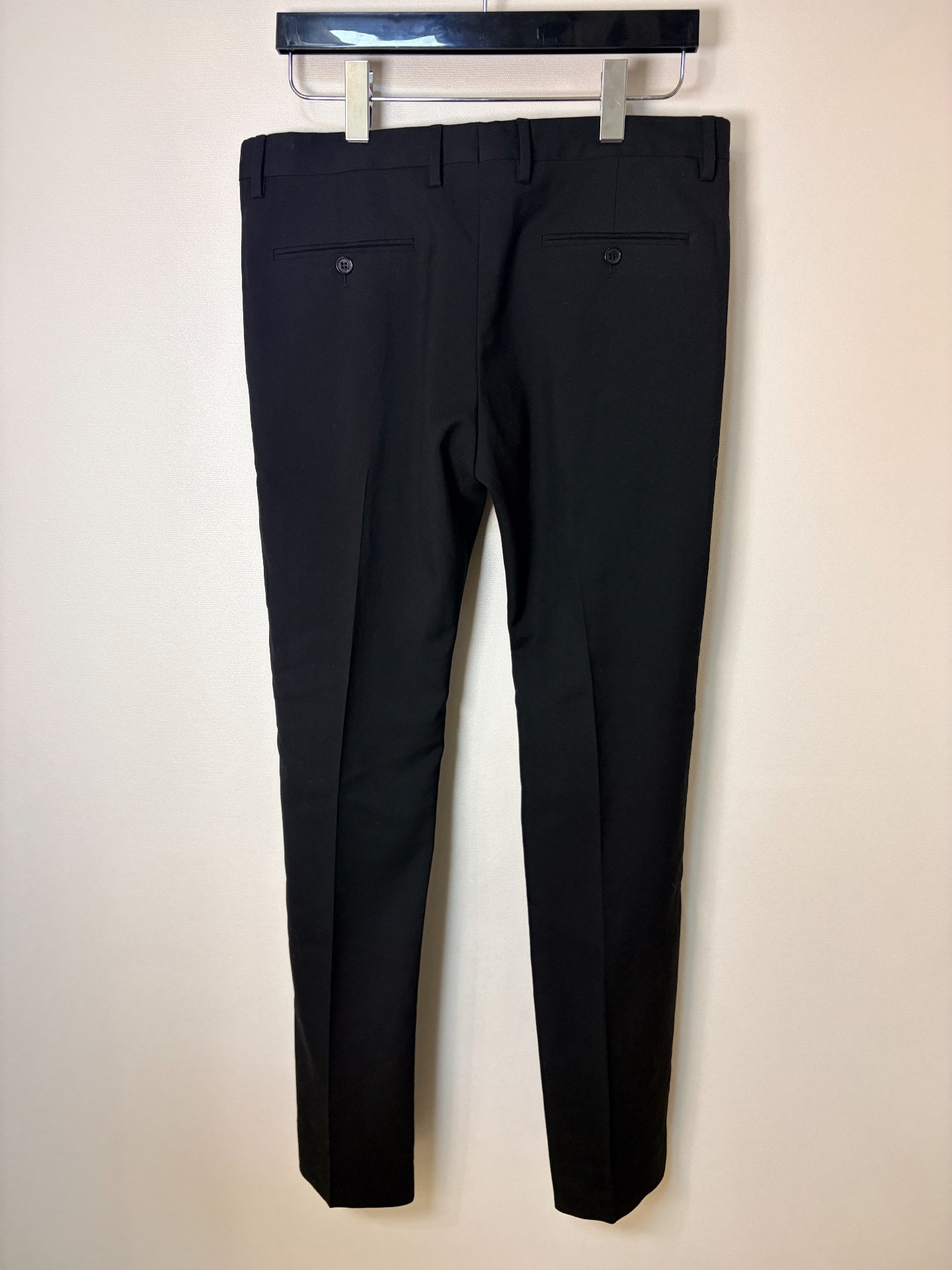 Saint Laurent Wool Straight-Leg Suit Pants — front
