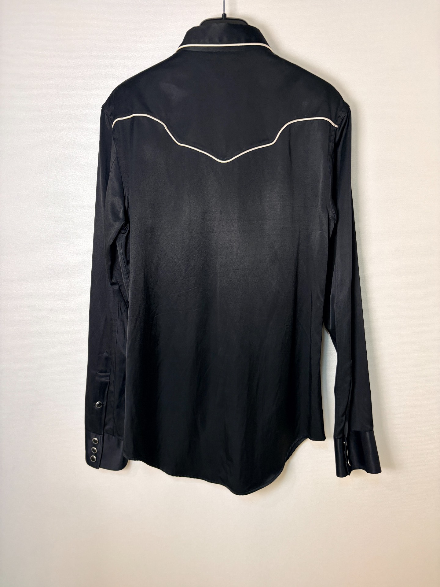 Saint Laurent 16FW White Piping Shirt — front