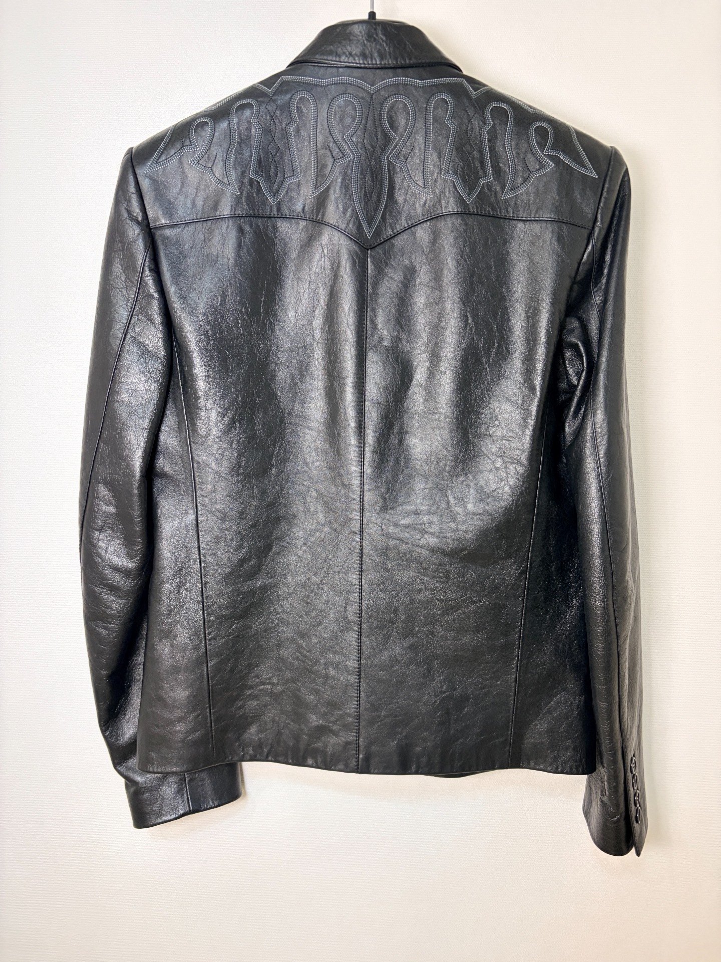 Saint Laurent SLP 19SS Runway Leather Jacket — front