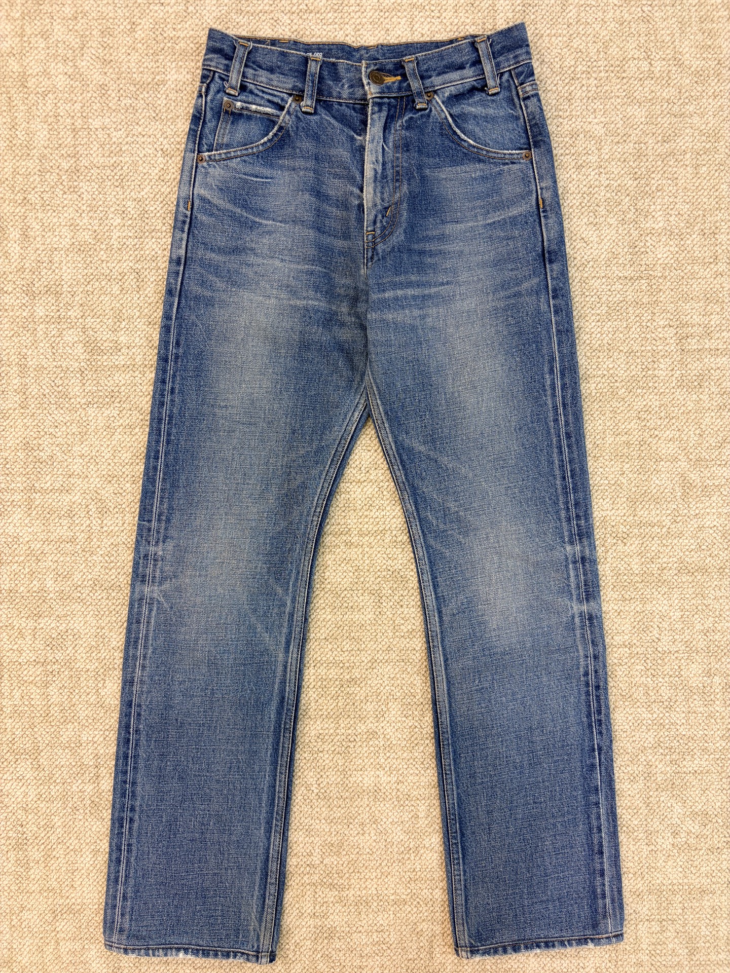 Celine 21ss Washed Blue Straight-Leg Jeans