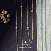 雕刻银球长项链 ENSAGE APT702 原创小众设计高级精致百搭锁骨链