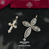 自留推荐 GEROCHRISTO 18K金925银雕刻半宝石吊坠希腊手工项坠GC