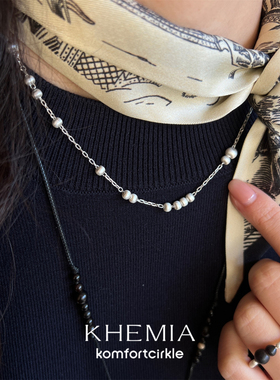 KHEMIA Auris项链 新款原创小众设计925银锁骨链简约高级感手工