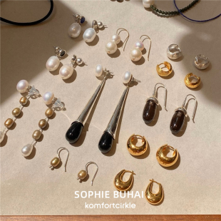 天然淡水珍珠耳环高级感轻奢Double Pearl BUHAI SOPHIE Earrings