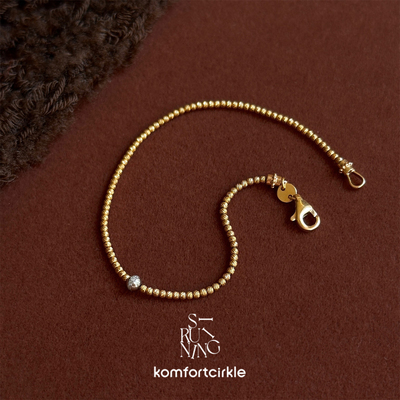 自留推荐定制款 SIRUI NING 车花珠K金钻石手链 精致七夕生日礼物