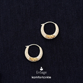 自留推荐 925银图腾耳圈高级感百搭复古 雕刻耳环 ENSAGE APT702