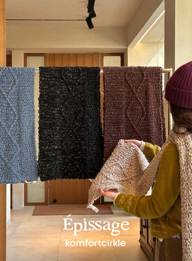 EPISSAGE 26早春新品 Konotty Hug羊毛编织色彩围巾秋冬保暖百搭