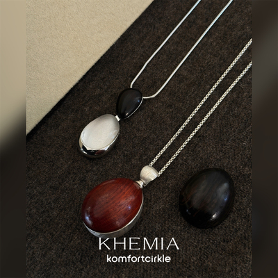 KHEMIA Chroma项链 纯银手工可拆卸磁吸吊坠毛衣链嘉木锦匣首饰盒