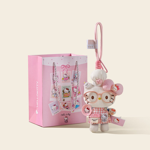 【正版】hellokitty毛绒玩偶挂件