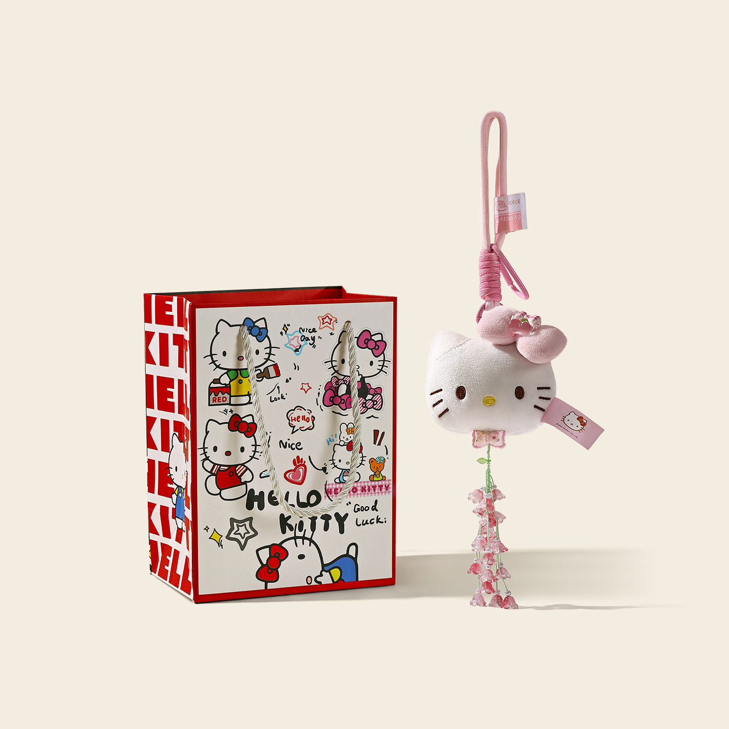 正版hellokitty兰玲花包包挂件