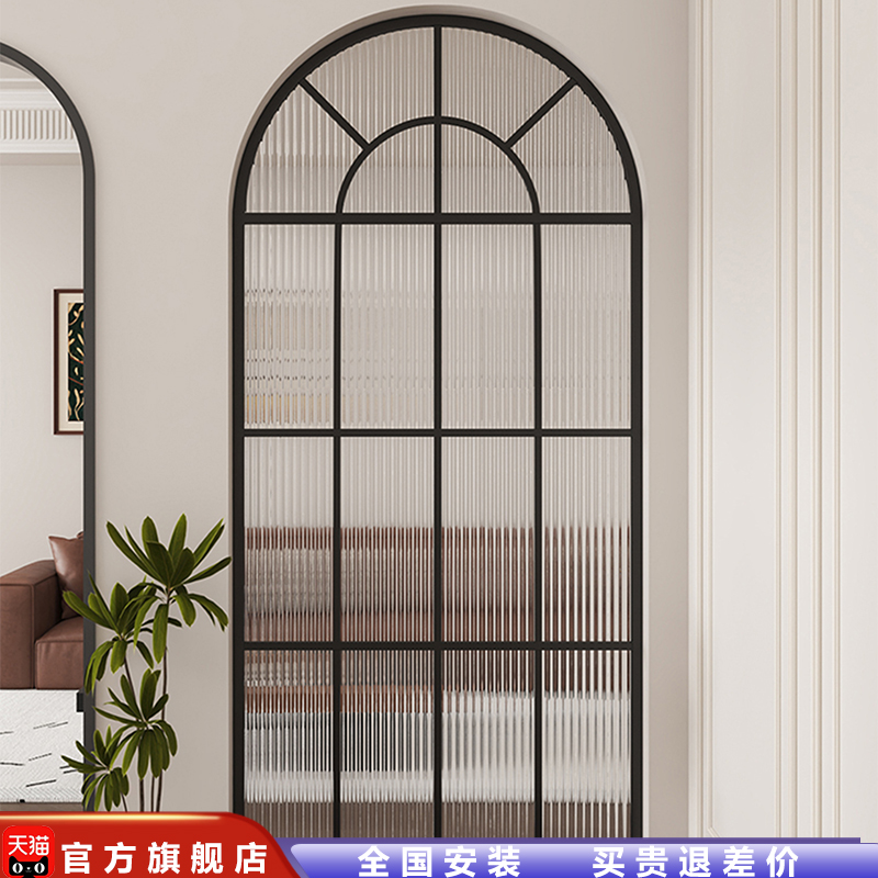 热卖法式复古玻璃隔断屏风拱形门