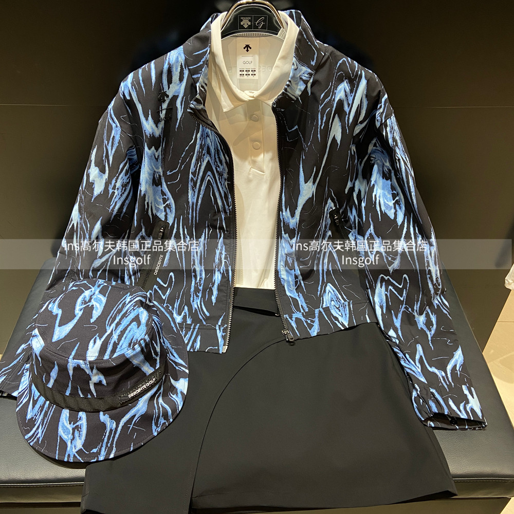 迪*特高尔夫服装25春款女长袖打底衫立领长袖外套可拆卸运动短裙