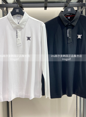 Anew高尔夫服装25春夏新款男士户外运动上衣GOLF百搭长袖POLO衫