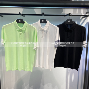 POLO衫 Footjoy高尔夫服装 男短袖 户外运动夏装 半系扣防晒T恤 新款