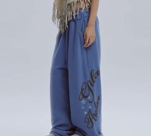 韩代正品直邮Jennie金智妮同款 gila archive宽松休闲裤卫裤