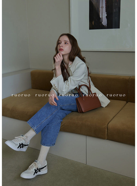 【有购买凭证】若若韩国正品代购squareline手提斜挎包小方包