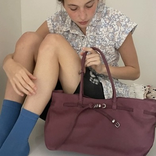 若若韩代直邮margesherwood包包小方包牛皮单肩腋下包枕头包休闲