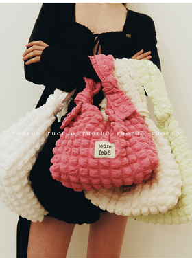 【有购买凭证】若若韩国正品代购jedrefeb5设计师品牌单肩云朵包