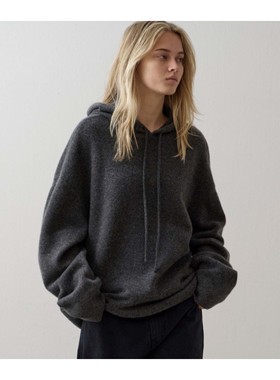 若若韩代正品直邮facade pattern连帽针织保暖休闲卫衣打底内搭