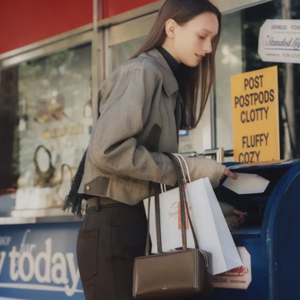 若若韩代standoil单肩托特包通勤包智雅同款韩国设计师正品代购