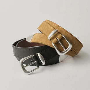 若若韩国正品代购直邮urbanic30秋冬Verso意大利产牛皮皮带腰带